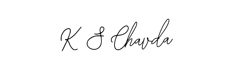 Design your own signature with our free online signature maker. With this signature software, you can create a handwritten (Bearetta-2O07w) signature for name K S Chavda. K S Chavda signature style 12 images and pictures png
