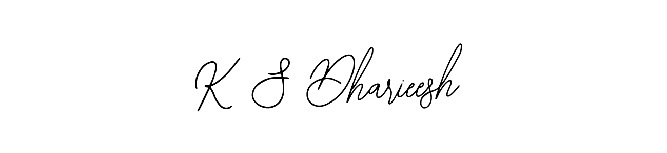 How to make K S Dharieesh signature? Bearetta-2O07w is a professional autograph style. Create handwritten signature for K S Dharieesh name. K S Dharieesh signature style 12 images and pictures png