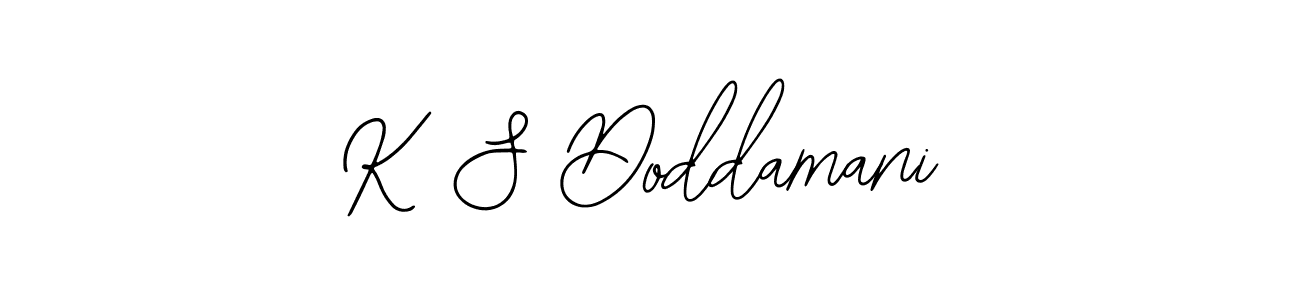 Create a beautiful signature design for name K S Doddamani. With this signature (Bearetta-2O07w) fonts, you can make a handwritten signature for free. K S Doddamani signature style 12 images and pictures png