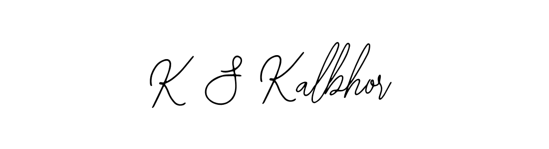 Design your own signature with our free online signature maker. With this signature software, you can create a handwritten (Bearetta-2O07w) signature for name K S Kalbhor. K S Kalbhor signature style 12 images and pictures png