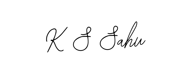 The best way (Bearetta-2O07w) to make a short signature is to pick only two or three words in your name. The name K S Sahu include a total of six letters. For converting this name. K S Sahu signature style 12 images and pictures png