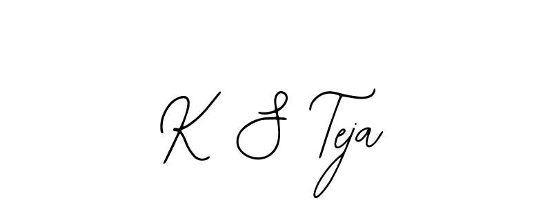 Create a beautiful signature design for name K S Teja. With this signature (Bearetta-2O07w) fonts, you can make a handwritten signature for free. K S Teja signature style 12 images and pictures png