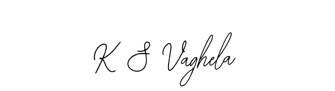 How to make K S Vaghela signature? Bearetta-2O07w is a professional autograph style. Create handwritten signature for K S Vaghela name. K S Vaghela signature style 12 images and pictures png