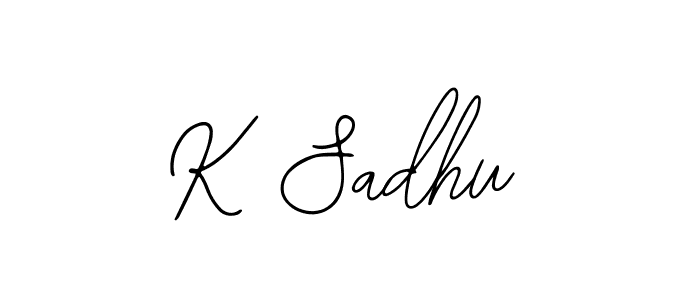 The best way (Bearetta-2O07w) to make a short signature is to pick only two or three words in your name. The name K Sadhu include a total of six letters. For converting this name. K Sadhu signature style 12 images and pictures png