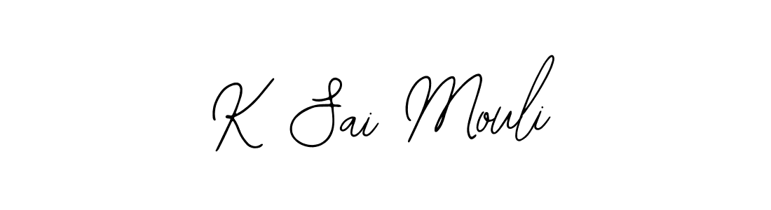 Design your own signature with our free online signature maker. With this signature software, you can create a handwritten (Bearetta-2O07w) signature for name K Sai Mouli. K Sai Mouli signature style 12 images and pictures png