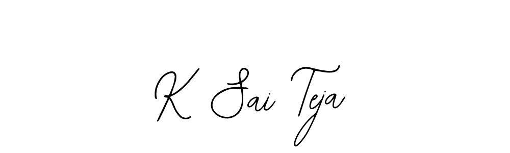 if you are searching for the best signature style for your name K Sai Teja. so please give up your signature search. here we have designed multiple signature styles  using Bearetta-2O07w. K Sai Teja signature style 12 images and pictures png