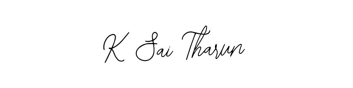 The best way (Bearetta-2O07w) to make a short signature is to pick only two or three words in your name. The name K Sai Tharun include a total of six letters. For converting this name. K Sai Tharun signature style 12 images and pictures png