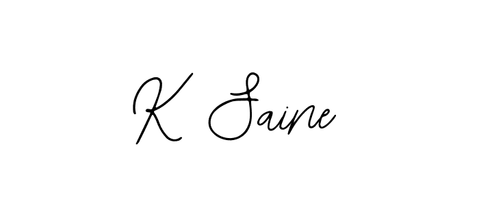 K Saine stylish signature style. Best Handwritten Sign (Bearetta-2O07w) for my name. Handwritten Signature Collection Ideas for my name K Saine. K Saine signature style 12 images and pictures png