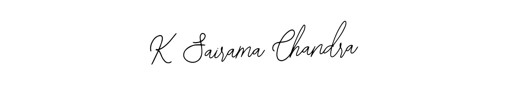 Design your own signature with our free online signature maker. With this signature software, you can create a handwritten (Bearetta-2O07w) signature for name K Sairama Chandra. K Sairama Chandra signature style 12 images and pictures png