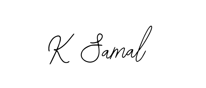 Use a signature maker to create a handwritten signature online. With this signature software, you can design (Bearetta-2O07w) your own signature for name K Samal. K Samal signature style 12 images and pictures png