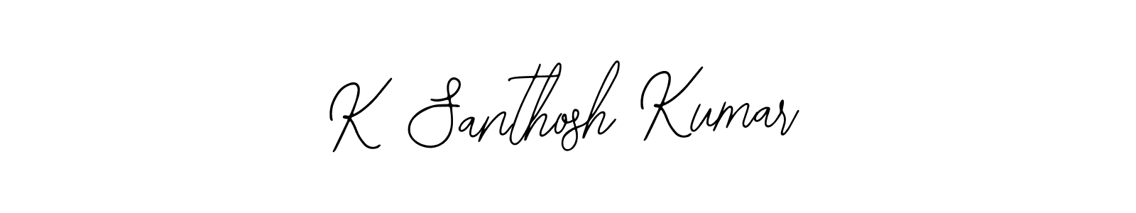 Make a beautiful signature design for name K Santhosh Kumar. With this signature (Bearetta-2O07w) style, you can create a handwritten signature for free. K Santhosh Kumar signature style 12 images and pictures png