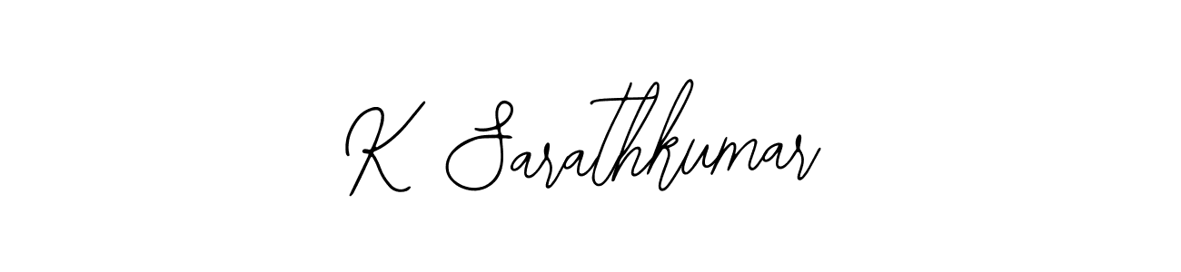 How to make K Sarathkumar name signature. Use Bearetta-2O07w style for creating short signs online. This is the latest handwritten sign. K Sarathkumar signature style 12 images and pictures png