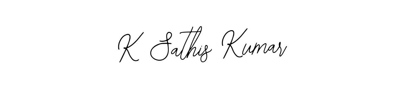 Also we have K Sathis Kumar name is the best signature style. Create professional handwritten signature collection using Bearetta-2O07w autograph style. K Sathis Kumar signature style 12 images and pictures png