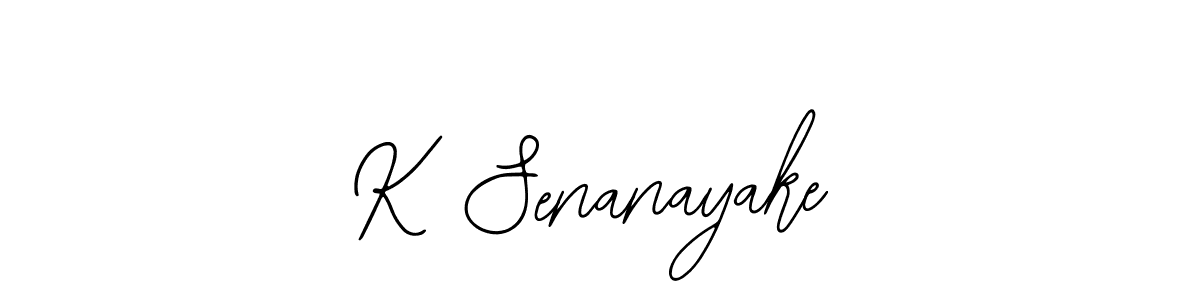 if you are searching for the best signature style for your name K Senanayake. so please give up your signature search. here we have designed multiple signature styles  using Bearetta-2O07w. K Senanayake signature style 12 images and pictures png