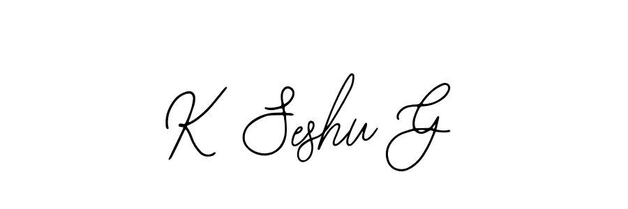 Design your own signature with our free online signature maker. With this signature software, you can create a handwritten (Bearetta-2O07w) signature for name K Seshu G. K Seshu G signature style 12 images and pictures png