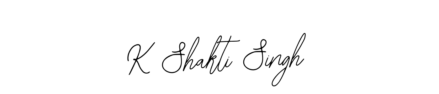 Design your own signature with our free online signature maker. With this signature software, you can create a handwritten (Bearetta-2O07w) signature for name K Shakti Singh. K Shakti Singh signature style 12 images and pictures png