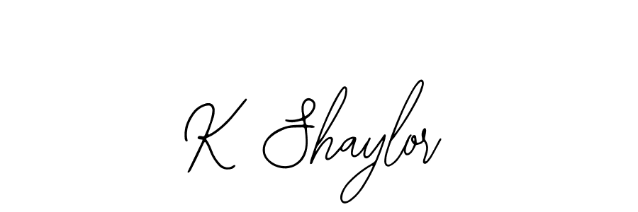 Create a beautiful signature design for name K Shaylor. With this signature (Bearetta-2O07w) fonts, you can make a handwritten signature for free. K Shaylor signature style 12 images and pictures png