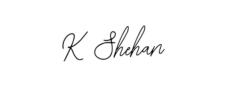 Make a beautiful signature design for name K Shehan. With this signature (Bearetta-2O07w) style, you can create a handwritten signature for free. K Shehan signature style 12 images and pictures png