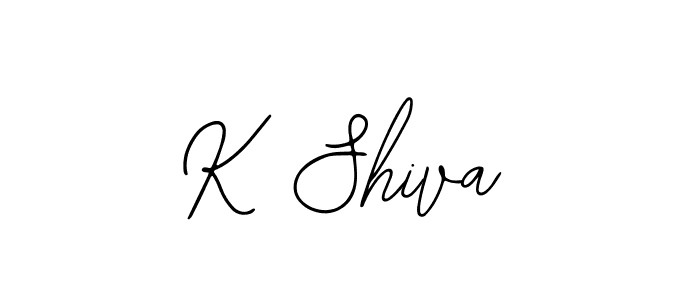 The best way (Bearetta-2O07w) to make a short signature is to pick only two or three words in your name. The name K Shiva include a total of six letters. For converting this name. K Shiva signature style 12 images and pictures png