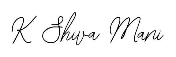 Make your name K Shiva Mani memorable on every contract using Bearetta-2O07w autograph style. Instant transparent background export available. K Shiva Mani signature style 12 images and pictures png