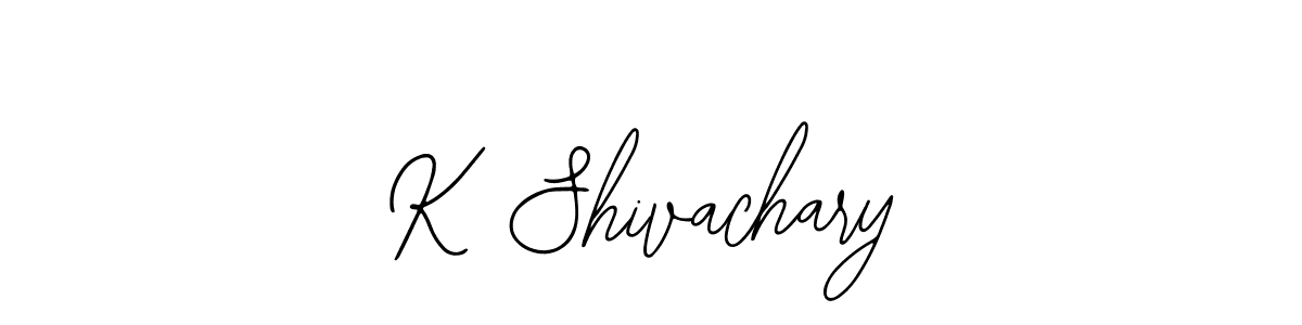 How to make K Shivachary name signature. Use Bearetta-2O07w style for creating short signs online. This is the latest handwritten sign. K Shivachary signature style 12 images and pictures png