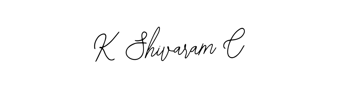 Design your own signature with our free online signature maker. With this signature software, you can create a handwritten (Bearetta-2O07w) signature for name K Shivaram C. K Shivaram C signature style 12 images and pictures png