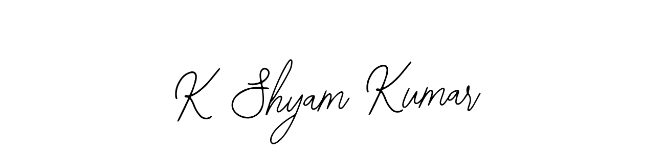 K Shyam Kumar stylish signature style. Best Handwritten Sign (Bearetta-2O07w) for my name. Handwritten Signature Collection Ideas for my name K Shyam Kumar. K Shyam Kumar signature style 12 images and pictures png