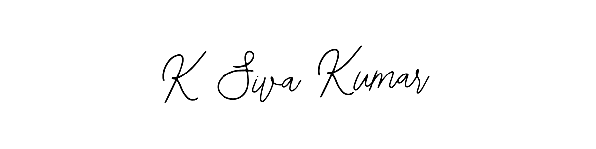 You should practise on your own different ways (Bearetta-2O07w) to write your name (K Siva Kumar) in signature. don't let someone else do it for you. K Siva Kumar signature style 12 images and pictures png