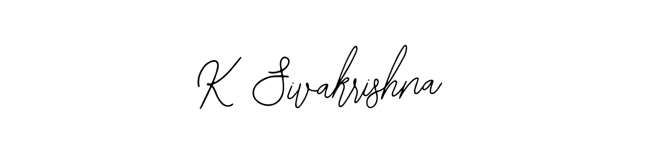 Design your own signature with our free online signature maker. With this signature software, you can create a handwritten (Bearetta-2O07w) signature for name K Sivakrishna. K Sivakrishna signature style 12 images and pictures png