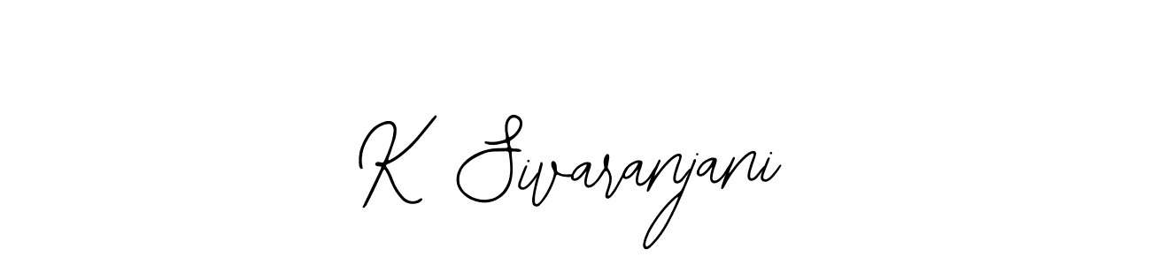 Make a beautiful signature design for name K Sivaranjani. With this signature (Bearetta-2O07w) style, you can create a handwritten signature for free. K Sivaranjani signature style 12 images and pictures png