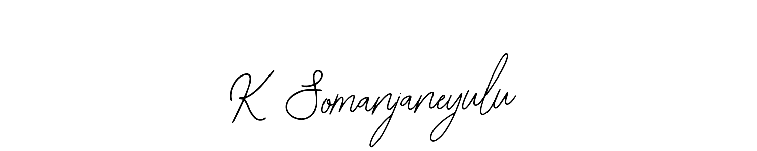 Create a beautiful signature design for name K Somanjaneyulu. With this signature (Bearetta-2O07w) fonts, you can make a handwritten signature for free. K Somanjaneyulu signature style 12 images and pictures png