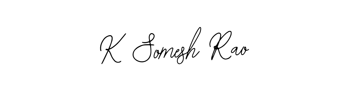 Create a beautiful signature design for name K Somesh Rao. With this signature (Bearetta-2O07w) fonts, you can make a handwritten signature for free. K Somesh Rao signature style 12 images and pictures png