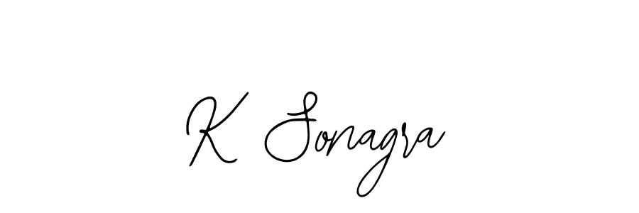 Bearetta-2O07w is a professional signature style that is perfect for those who want to add a touch of class to their signature. It is also a great choice for those who want to make their signature more unique. Get K Sonagra name to fancy signature for free. K Sonagra signature style 12 images and pictures png