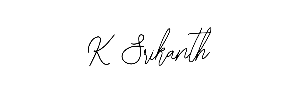 Use a signature maker to create a handwritten signature online. With this signature software, you can design (Bearetta-2O07w) your own signature for name K Srikanth. K Srikanth signature style 12 images and pictures png