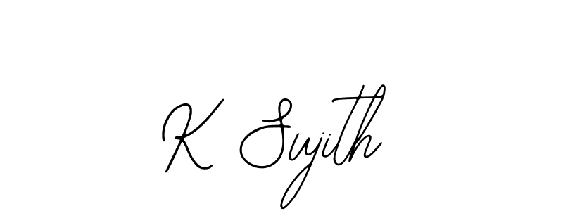 Create a beautiful signature design for name K Sujith. With this signature (Bearetta-2O07w) fonts, you can make a handwritten signature for free. K Sujith signature style 12 images and pictures png