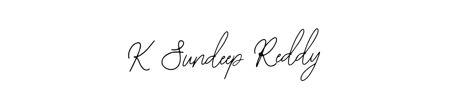 Make a short K Sundeep Reddy signature style. Manage your documents anywhere anytime using Bearetta-2O07w. Create and add eSignatures, submit forms, share and send files easily. K Sundeep Reddy signature style 12 images and pictures png