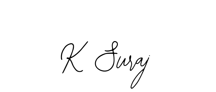 Use a signature maker to create a handwritten signature online. With this signature software, you can design (Bearetta-2O07w) your own signature for name K Suraj. K Suraj signature style 12 images and pictures png