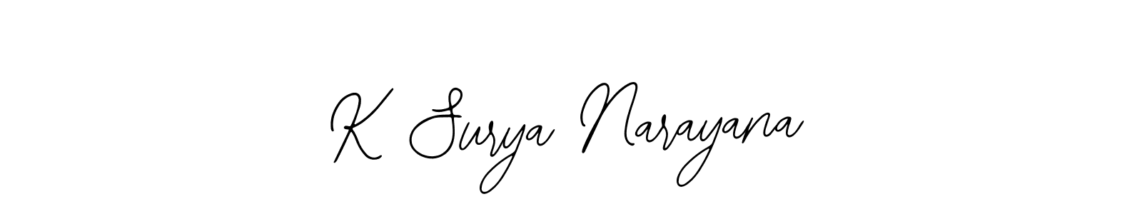 Best and Professional Signature Style for K Surya Narayana. Bearetta-2O07w Best Signature Style Collection. K Surya Narayana signature style 12 images and pictures png