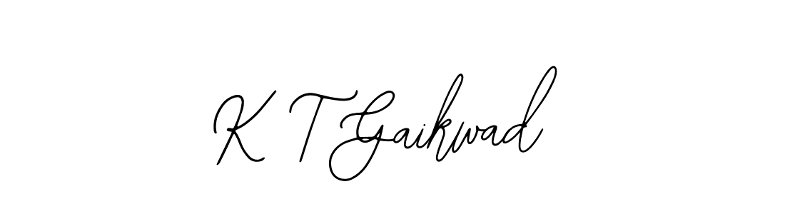 The best way (Bearetta-2O07w) to make a short signature is to pick only two or three words in your name. The name K T Gaikwad include a total of six letters. For converting this name. K T Gaikwad signature style 12 images and pictures png