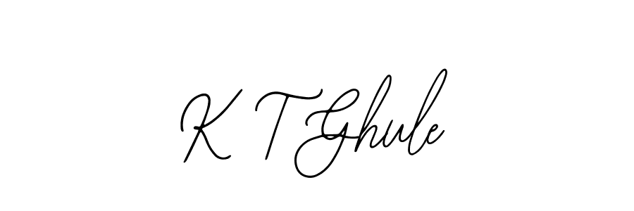 Create a beautiful signature design for name K T Ghule. With this signature (Bearetta-2O07w) fonts, you can make a handwritten signature for free. K T Ghule signature style 12 images and pictures png