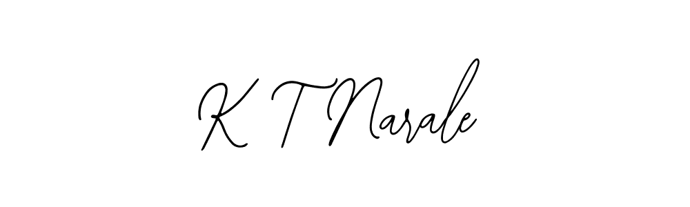 Best and Professional Signature Style for K T Narale. Bearetta-2O07w Best Signature Style Collection. K T Narale signature style 12 images and pictures png