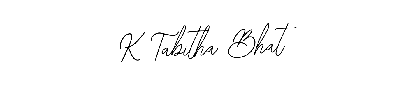 How to make K Tabitha Bhat signature? Bearetta-2O07w is a professional autograph style. Create handwritten signature for K Tabitha Bhat name. K Tabitha Bhat signature style 12 images and pictures png