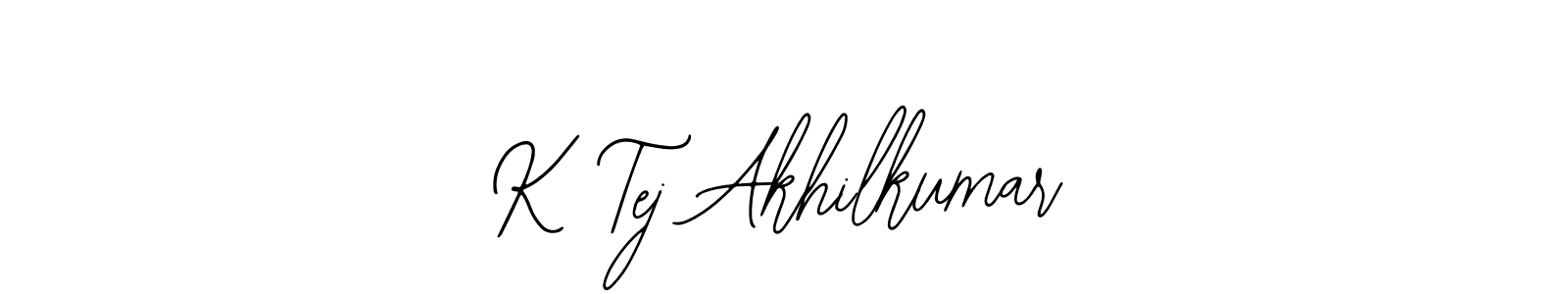 Make a beautiful signature design for name K Tej Akhilkumar. Use this online signature maker to create a handwritten signature for free. K Tej Akhilkumar signature style 12 images and pictures png