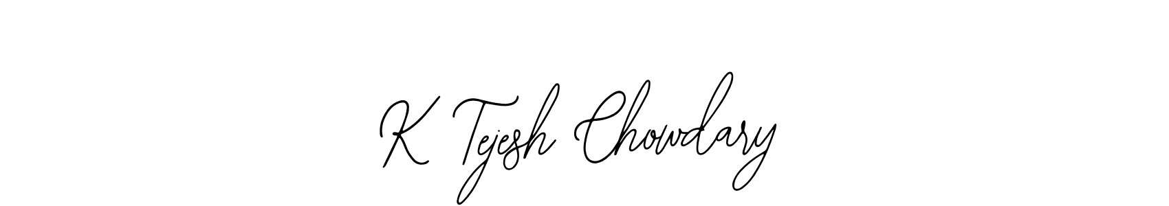 You can use this online signature creator to create a handwritten signature for the name K Tejesh Chowdary. This is the best online autograph maker. K Tejesh Chowdary signature style 12 images and pictures png