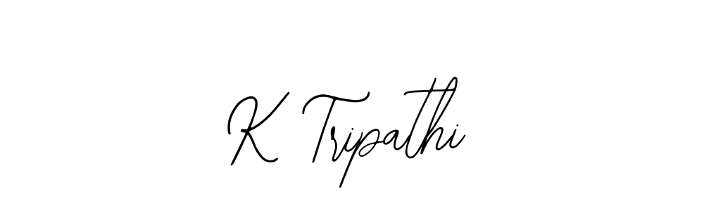 You should practise on your own different ways (Bearetta-2O07w) to write your name (K Tripathi) in signature. don't let someone else do it for you. K Tripathi signature style 12 images and pictures png