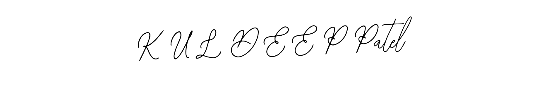 How to make K U L D E E P Patel signature? Bearetta-2O07w is a professional autograph style. Create handwritten signature for K U L D E E P Patel name. K U L D E E P Patel signature style 12 images and pictures png