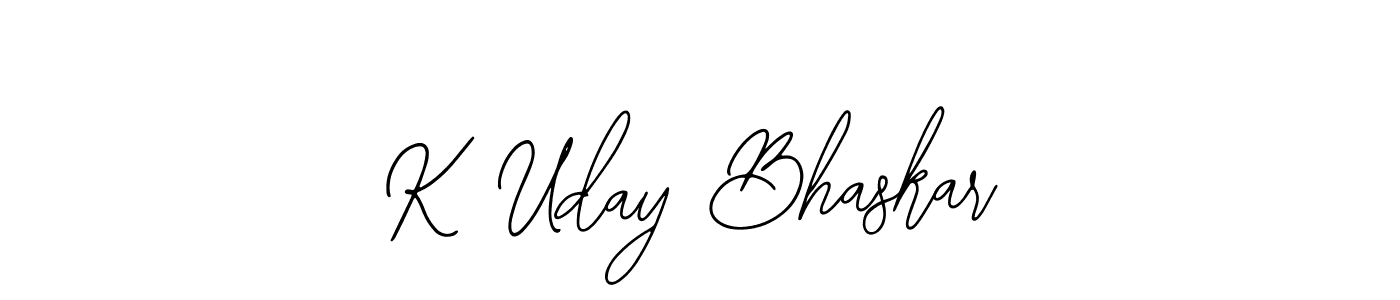 How to make K Uday Bhaskar signature? Bearetta-2O07w is a professional autograph style. Create handwritten signature for K Uday Bhaskar name. K Uday Bhaskar signature style 12 images and pictures png