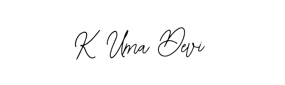 You should practise on your own different ways (Bearetta-2O07w) to write your name (K Uma Devi) in signature. don't let someone else do it for you. K Uma Devi signature style 12 images and pictures png