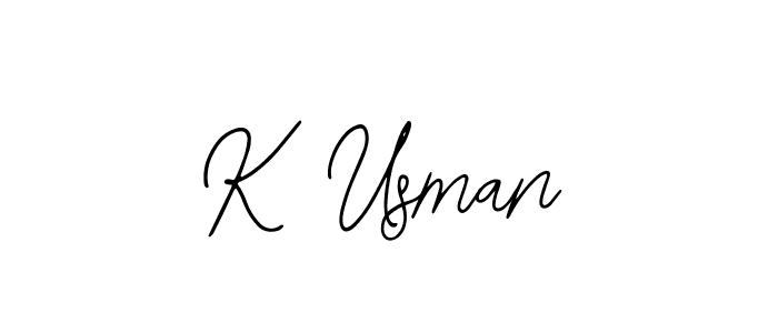 How to make K Usman signature? Bearetta-2O07w is a professional autograph style. Create handwritten signature for K Usman name. K Usman signature style 12 images and pictures png