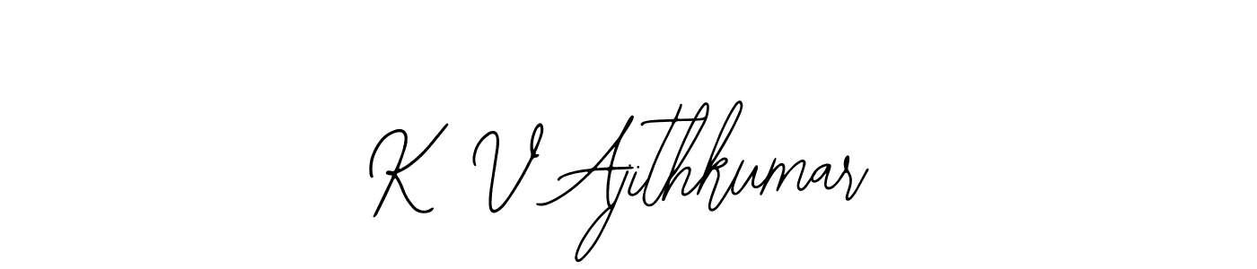 Also You can easily find your signature by using the search form. We will create K V Ajithkumar name handwritten signature images for you free of cost using Bearetta-2O07w sign style. K V Ajithkumar signature style 12 images and pictures png
